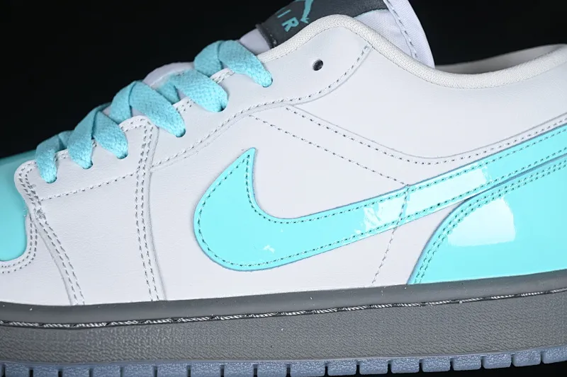 All categories Air Jordan Jordan series basketball shoes Air Jordan 1 Low Air Jordan 1 Low AJ1 Joe 1 patent leather gray green low-top cultural casual sneakers HQ3599-025